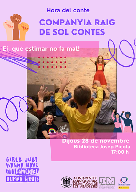 cartell 
 Hora del conte 25N 2024 agenda